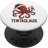 Tentaclaus - Octopus Christmas Apparel & Octopus - Cappello da Babbo Natale in Tentaclaus PopSockets PopGrip Adesivo