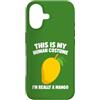 Mango Costume Comedy Custodia per iPhone 17 Divertente scherzo sulla frutta del costume umano di Halloween con mango