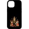 Vet Tech Veterinarian Christmas Apparel Custodia per iPhone 15 Medicina veterinaria Veterinaria Veterinario Tech Natale