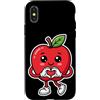 Cute Apple Fruit for Children Kids & Adu Custodia per iPhone X/XS mela, con, cuore, grafico, cuore, simbolo, cartone