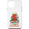 Christmas Book Club Custodia per iPhone 12 mini All Booked For Christmas Book Lover Reading Tree
