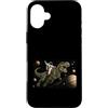 Astronaut Alien & the Outer Space Gifts Custodia per iPhone 16 Plus Astronaut Dinosaur T Rex Outer Space Science Galaxy Universe