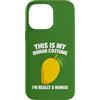 Mango Costume Comedy Custodia per iPhone 14 Pro Max Divertente scherzo sulla frutta del costume umano di Halloween con mango