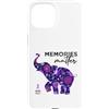 Alzheimer Ribbon Memory Support Walk Des Custodia per iPhone 15 Alzheimer's Awareness Nastro Viola Elefante Floreale Donne