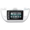 Jf Sound car audio system JF Sound - Autoradio JF-031HT-X7C-2 compatibile con Hyundai Tucson dal 2015 al 2017 con Navigatore, Retrocamera e Amplificatore Kenwood di serie, colorazione silver - CarPlay/Android Auto Wireless