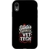 Vet Tech Veterinarian Christmas Apparel Custodia per iPhone XR Natale veterinario veterinario preferito di Babbo Natale