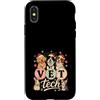 Vet Tech Veterinarian Christmas Apparel Custodia per iPhone X/XS Medicina veterinaria Vet Tech Natale