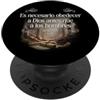 Inspiration Bible Quote Spanish Obbedisci a Dio prima che gli uomini Atti 5:29 Antico cristiano biblico PopSockets PopGrip Adesivo
