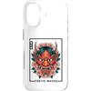 Japanese Aesthetic by Tokyo Waves Custodia per iPhone 17 Maschera Yokai Oni giapponese del demone del diavolo Hannya con fiori di ciliegio