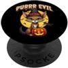 Spooky Cat Apparel Spettrale gatto zucca divertente Halloween Purrr Evil PopSockets PopGrip Adesivo