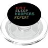 Funny dog trainer obedience dog training Eat Sleep Hoopers Ripeti l'agilità dell'addestramento del cane PopSockets PopGrip per MagSafe
