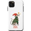 Christmas Dogs Custodia per iPhone 11 Pro Max Greyhound Christmas Lights Sweater Warm Wishes Holiday