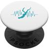 Geschenk für Taucher und Tauchen T-Shirt Maglietta da sub APNOE TAUCHEN CUORE PULLA COPERTA PopSockets PopGrip Adesivo