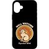Wall Watcher Important Work Cats Custodia per iPhone 16 Plus Osservatore da parete Importante Lavoro Cat Observer