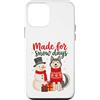 Christmas Dogs Custodia per iPhone 12 mini Made For Snow Days Husky Snowman Christmas Winter