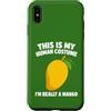 Mango Costume Comedy Custodia per iPhone XS Max Divertente scherzo sulla frutta del costume umano di Halloween con mango