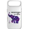 Alzheimer Ribbon Memory Support Walk Des Custodia per iPhone Air Alzheimer's Awareness Nastro Viola Elefante Floreale Donne