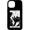 Funny Black Cat Tarot Card The Lovers Ca Custodia per iPhone 15 The Lovers Tarocco Carta Umorismo Gatto Kitty Halloween Cat Owner