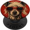 DChinese CrestedLovers Cinese Crestato Fedele Giapponese Retro Art Vintage Kyosai PopSockets PopGrip Adesivo
