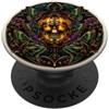Witchy Art Nouveau Insect Occult Designs Lanterna gotica a forma di teschio con falena nera PopSockets PopGrip Adesivo