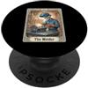 Welder Tarot Card Metal Worker Graphic Il Saldatore Tarocchi Scheletro Saldatura Metal Worker Job PopSockets PopGrip Adesivo