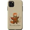 We Read At Dawn Custodia per iPhone 11 Pro Max Fantasy Red Panda, amante dei libri che leggiamo all'alba