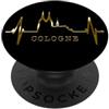Regali Di Colonia Per Veri Uomini Di Col Colonia Skyline Heartbeat Cologne Carnevale I Love Köln PopSockets PopGrip Adesivo
