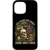 Botany Mushroom Plant Lover Dark Humor G Custodia per iPhone 13 Pro Max Tutte le piante sono commestibili solo una volta teschio botanico umorismo
