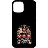 Vet Tech Veterinarian Christmas Apparel Custodia per iPhone 12/12 Pro Vet Crew Veterinaria Medicina Veterinaria Veterinario Tecnologico Natale