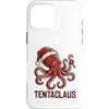 Tentaclaus - Octopus Christmas Apparel & Custodia per iPhone 16 Pro Max Octopus - Cappello da Babbo Natale in Tentaclaus
