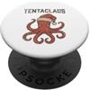 Tentaclaus - Octopus Christmas Apparel & Octopus - Cappello da Babbo Natale in Tentaclaus PopSockets PopGrip Adesivo