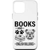 Funny English Bulldog And Book Designs Custodia per iPhone 12 mini Libri E Bulldogs Inglese Divertente Bulldog Inglese