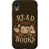 Read More Books Custodia per iPhone XR Divertente amante dei libri che legge la zucca di pollo fantasma