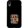 Vet Tech Veterinary Assistant Veterinari Custodia per iPhone XR Retro Veterinario Tech In Progress Studente