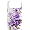 White Violet Purple Lavender Lilac Flora Custodia per iPhone 17 Pro Max Fiori botanici floreali bianchi viola viola lavanda lilla