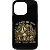 Botany Mushroom Plant Lover Dark Humor G Custodia per iPhone 13 Pro Tutte le piante sono commestibili alcune solo una volta botanica del cranio dei funghi