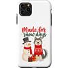 Christmas Dogs Custodia per iPhone 11 Pro Max Made For Snow Days Husky Snowman Christmas Winter