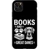 Funny Great Dane And Book Designs Custodia per iPhone 11 Pro Max Libri E Alani Divertente Alano