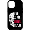 Eat Sleep Brawl Repeat Stars Gaming Gift Custodia per iPhone 12/12 Pro Mangiare Sonno Rissa Ripeti Divertente Video Gamer Gaming