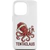 Tentaclaus - Octopus Christmas Apparel & Custodia per iPhone 13 Pro Octopus - Cappello da Babbo Natale in Tentaclaus