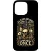 Botany Mushroom Plant Lover Dark Humor G Custodia per iPhone 15 Pro Max Tutte le piante sono commestibili alcune solo una volta botanici Skull Garden
