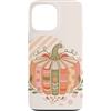 Autumn Reader Custodia per iPhone 13 Pro Max Biblioteca autunnale della lettura degli amanti dei libri di zucca