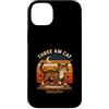 Three AM Cat Owl Keyboard Custodia per iPhone 14 Plus Tre AM Cat Orario di lavoro Night Owl