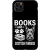 Funny Scottish Terrier And Book Designs Custodia per iPhone 11 Pro Max Libri E Scottish Terrier Divertente Scottish Terrier
