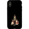 Vet Tech Veterinarian Christmas Apparel Custodia per iPhone X/XS Medicina veterinaria Veterinaria Veterinario Gatti Natale