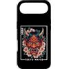 Japanese Oni Mask Aesthetic By TOKYO WAV Custodia per iPhone Air Maschera Yokai Oni giapponese del demone del diavolo Hannya con fiori di ciliegio