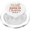 Funny Sarcastic Christmas I'm Only A Morning Person On Christmas Funny Xmas PopSockets PopGrip per MagSafe