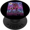 Halloween Glam Retro Vintage Comics Pop T-Rex Frankenstein Mostro Dinosauro Tyrannosaurus Spooky PopSockets PopGrip Adesivo
