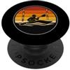 kayak cross sunset circle slalom paddler Icona Cerchio Tramonto Croce Kayak PopSockets PopGrip Adesivo