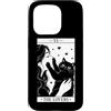 Funny Black Cat Tarot Card The Lovers Ca Custodia per iPhone 15 Pro The Lovers Tarocco Carta Umorismo Gatto Kitty Halloween Cat Owner